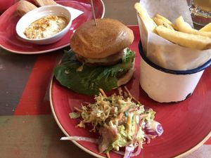 Vegan beyond burger  at Racconto Lounge  in Bury
