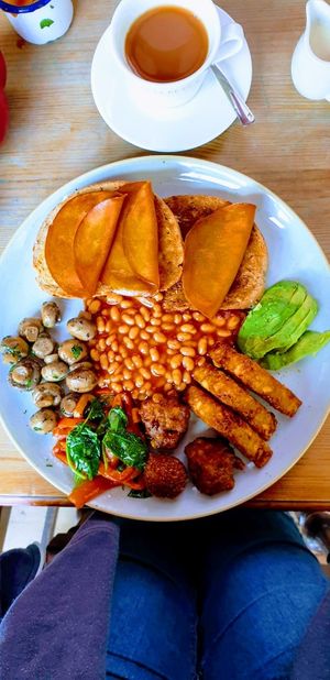Big vegan breakfast! at Racconto Lounge  in Bury