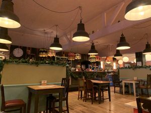 Interior of restaurant  at Rosso Lounge in Biggleswade