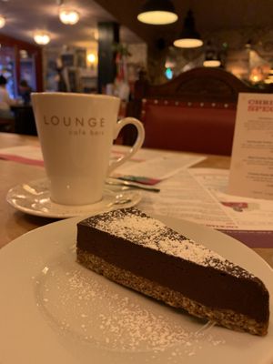 Chocolate torte  at Rosso Lounge in Biggleswade