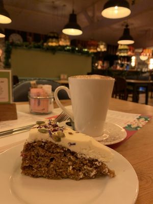 Carrot cake  at Rosso Lounge in Biggleswade