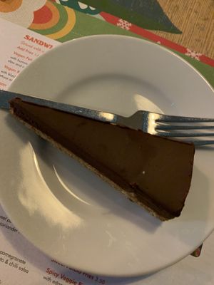 Dark chocolate and orange torte  at Tarko Lounge in Barnstaple
