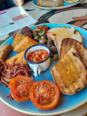 Large vegan breakfast. at Verso Lounge  in Stafford