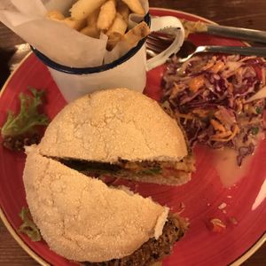 Jackfruit Burger (Vegan option)  at Verso Lounge  in Stafford