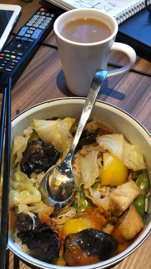 Packed using my own container at Yi Lian Vegetarian Food in Central Singapore