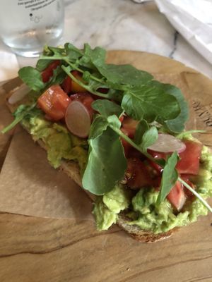 avocado toast! at Louvre Michaelense in Sao Miguel