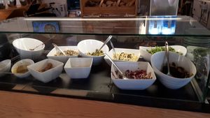 Salade buffet at Café Central in Sao Miguel