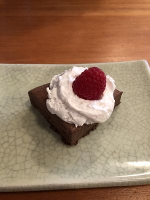 Chocolate cheese cake at Eve Olive in Nanaimo