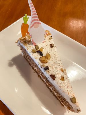 Feature dessert in March was Gluten-free Carrot Cake at Eve Olive in Nanaimo