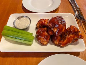 Crispy BBQ Cauliflower Bites, appetizer (delicious ranch dressing) at Eve Olive in Nanaimo
