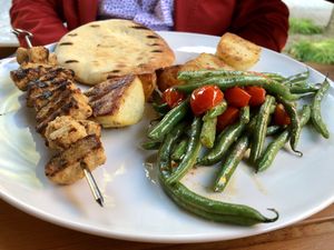 Chickenless entree at Eve Olive in Nanaimo