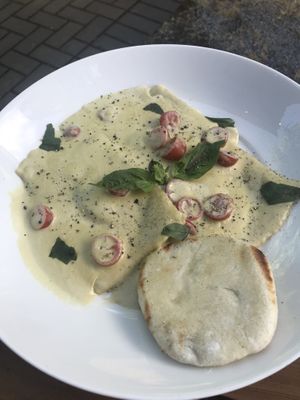 Sweet potato ravioli  at Eve Olive in Nanaimo