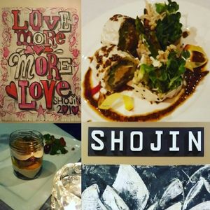 sushi and pumpkin dessert at Shojin - DTLA in Los Angeles