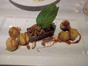 chocolate cake at Shojin - DTLA in Los Angeles