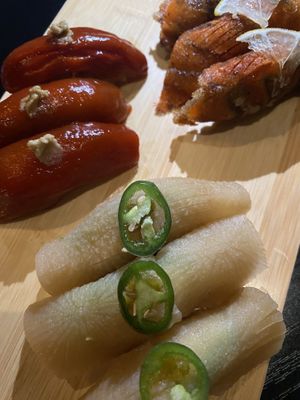 Nigiri plate  #Veganuary at Shojin - DTLA in Los Angeles