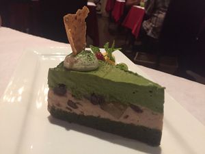 matcha gluten free cake  at Shojin - DTLA in Los Angeles