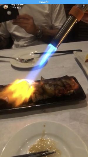 Eggplant roll (fire) at Shojin - DTLA in Los Angeles