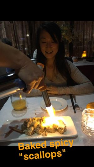 Baked spicy "scallops" at Shojin - DTLA in Los Angeles