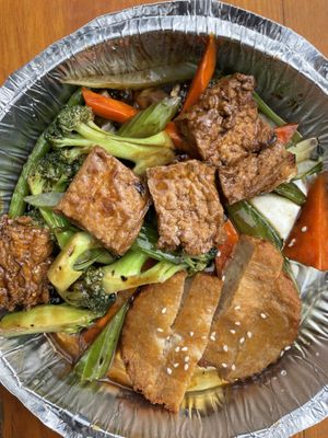 Black bean tofu  at Lotus Pond in Victoria