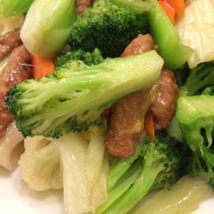 duck and veggies at Lotus Pond in Victoria