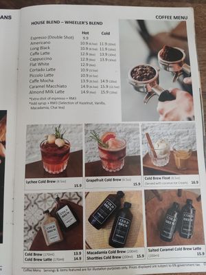 Menum at Wheeler's Cafe in Penang