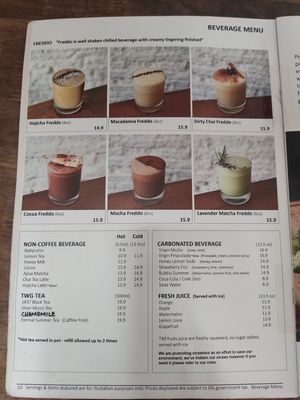 Menum at Wheeler's Cafe in Penang