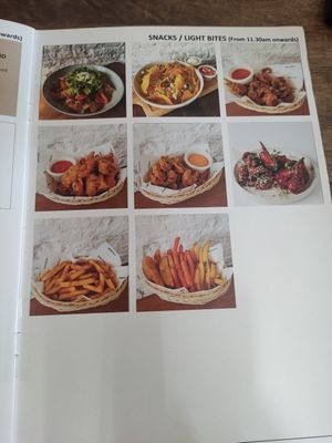 Menu at Wheeler's Cafe in Penang