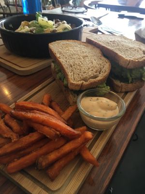 Vegan sandwich- yum! at Wheeler's Cafe in Penang