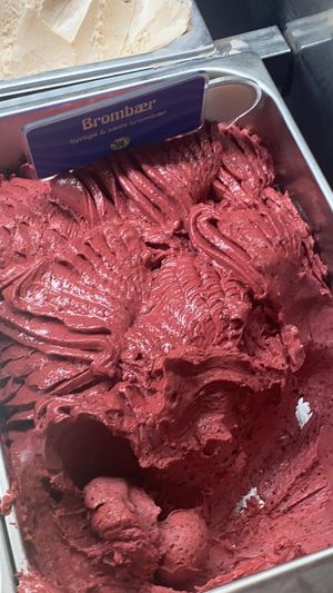 Vegan blackberry sorbet at Paradis in Copenhagen