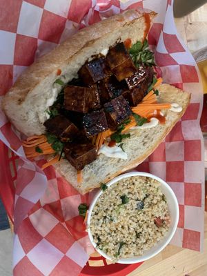 Tofu Banh Mi  at Gateway Market in Des Moines