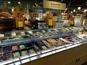 Antipasti bar at Gateway Market in Des Moines