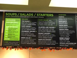 Soups at Gateway Market in Des Moines