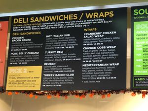 Sandwiches at Gateway Market in Des Moines