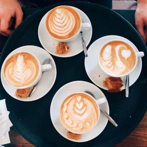 Cappuccino anyone  at Schenkers in Apeldoorn