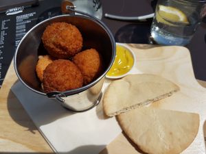 vegan bitterballen at Schenkers in Apeldoorn
