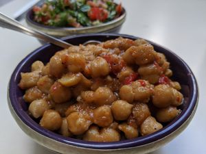 Spicy chickpeas at Annette in Sofia