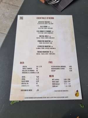  at Bar d'Henri in Antwerpen