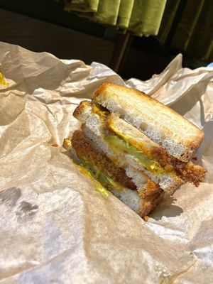 katsu toastie  at V-Face in Dublin