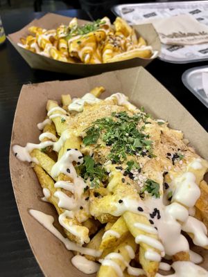Two loaded fries  at V-Face in Dublin