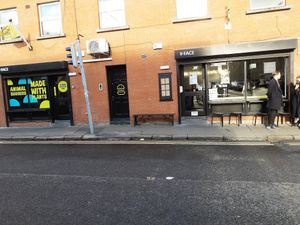 Outside at V-Face in Dublin