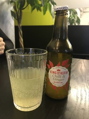 Very tasty local kefir   at V-Face in Dublin