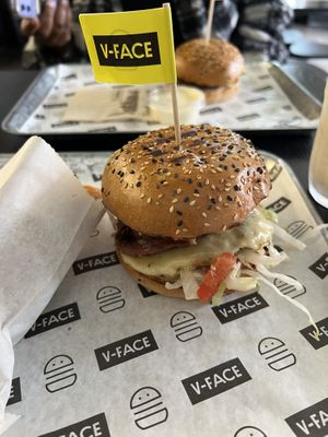 The smoke show burger  at V-Face in Dublin