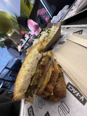 garlic parm & brunch toastie #Veganuary at V-Face in Dublin