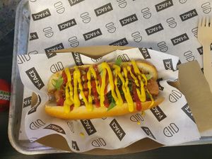 Hot dog at V-Face in Dublin