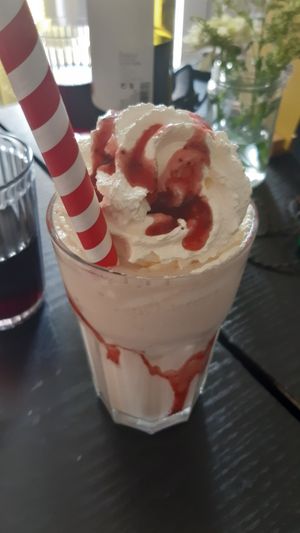 Strawberry milkshake😍 at V-Face in Dublin