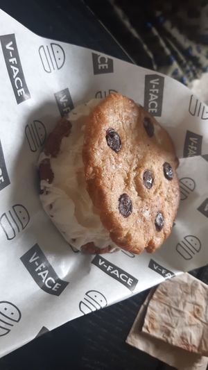 Cookie and ice cream sandwich at V-Face in Dublin