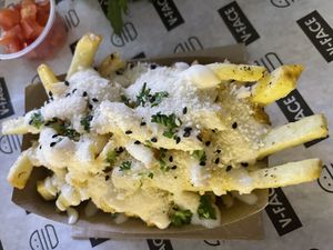 Garlic parm fries  at V-Face in Dublin