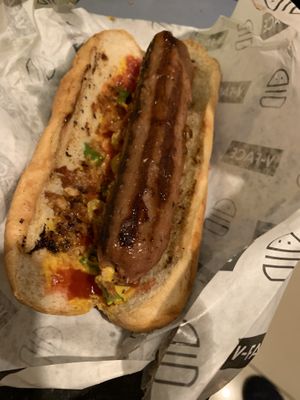 Hot dog   at V-Face in Dublin
