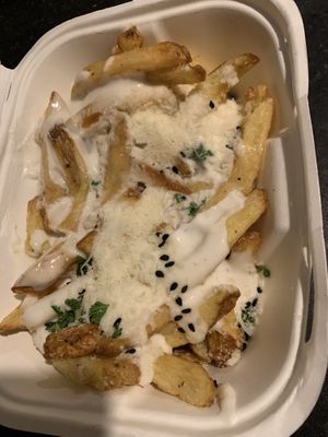 Garlic parm friesd  at V-Face in Dublin