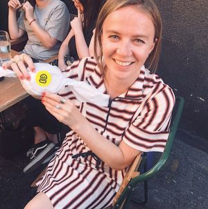 Happy customer.  at V-Face in Dublin